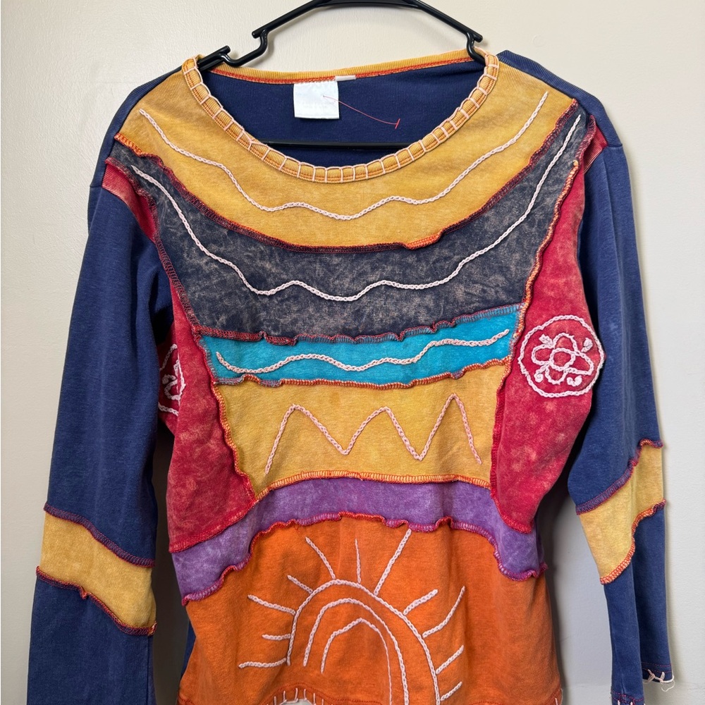 Greater Good Network Patchwork Top - image 2